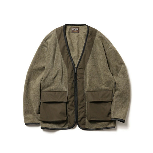 MR.OLIVE / MELTON FLEECE / ZIP UP CARDIGAN ミスターオリーブ/メルトンフリース/ジップアップカーディガン